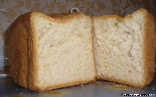 Рецепт хлеба для хлебопечки с рисовой мукой