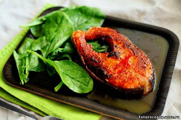 Рецепт приготовления острого лосося в карамели